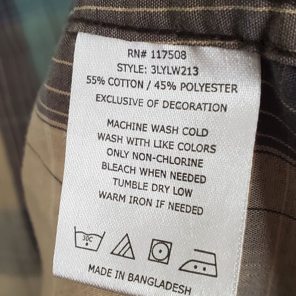 Levis Mens S Shirt Plaid Western Pearl Snap Casual Lightweight Cowboy Ranch - Picture 8 of 11